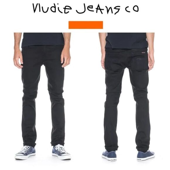 Nudie Jeans Other - Nudie Jeans Grim Tim Dry Cold Black – Slim Straight – Premium Raw Denim
